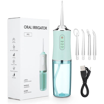 Irrigador oral recargable por USB, hilo dental portátil